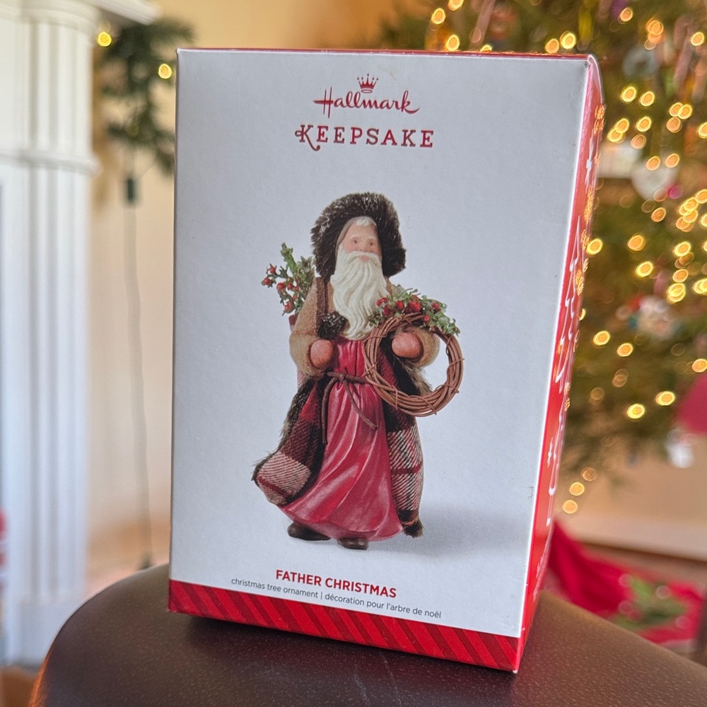 2014 Hallmark Keepsake Father Christmas Ornament - Red and Black